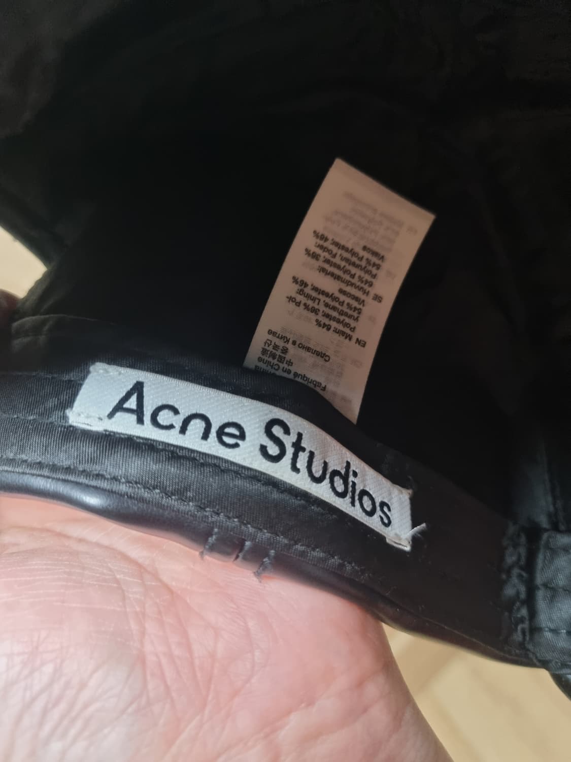 아크네스튜디오 레더 볼캡 블랙 상품이미지10