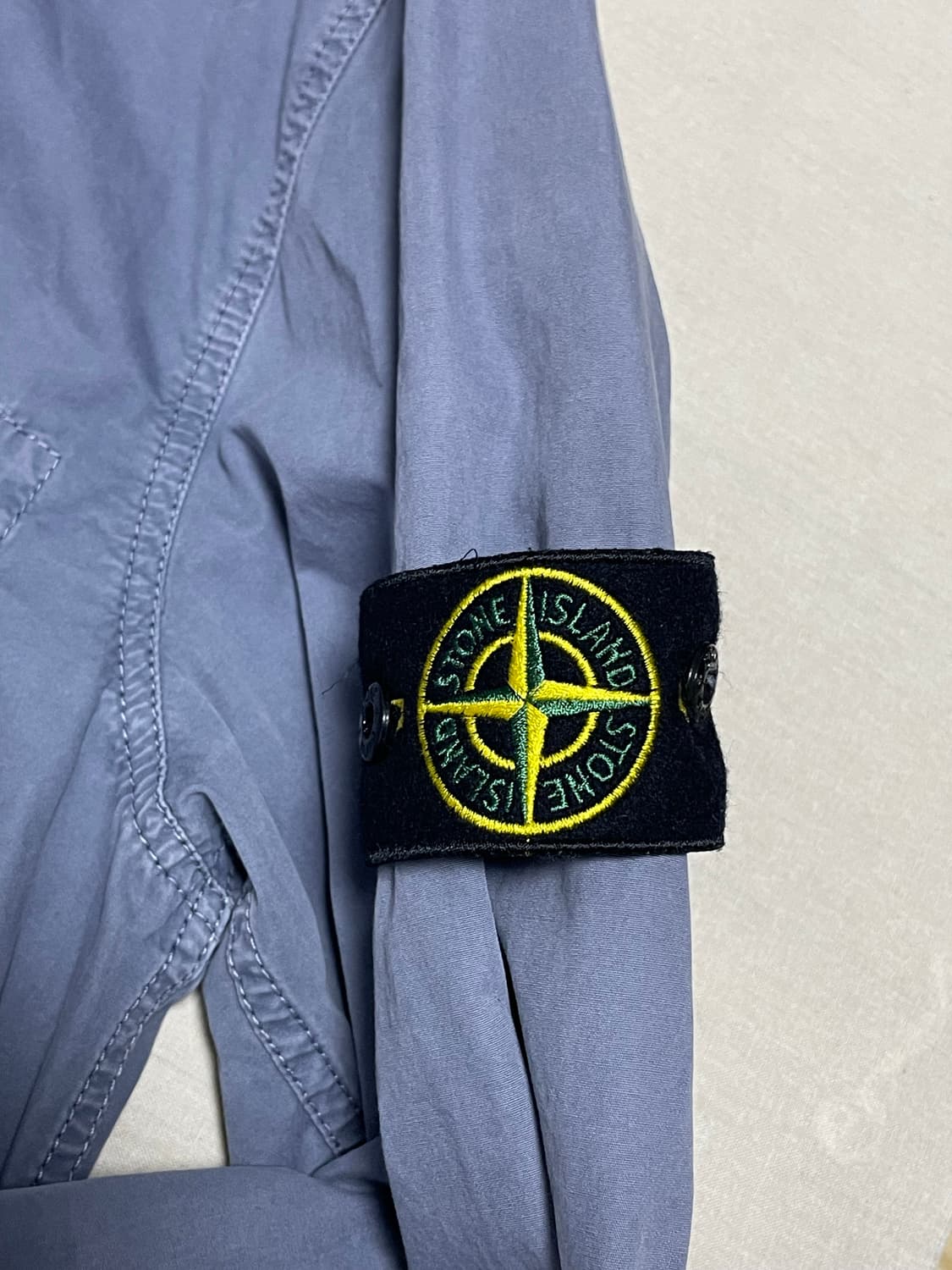 스톤아일랜드 올드이펙트 오버셔츠 자켓 파스텔 블루 [XL] 상품이미지3