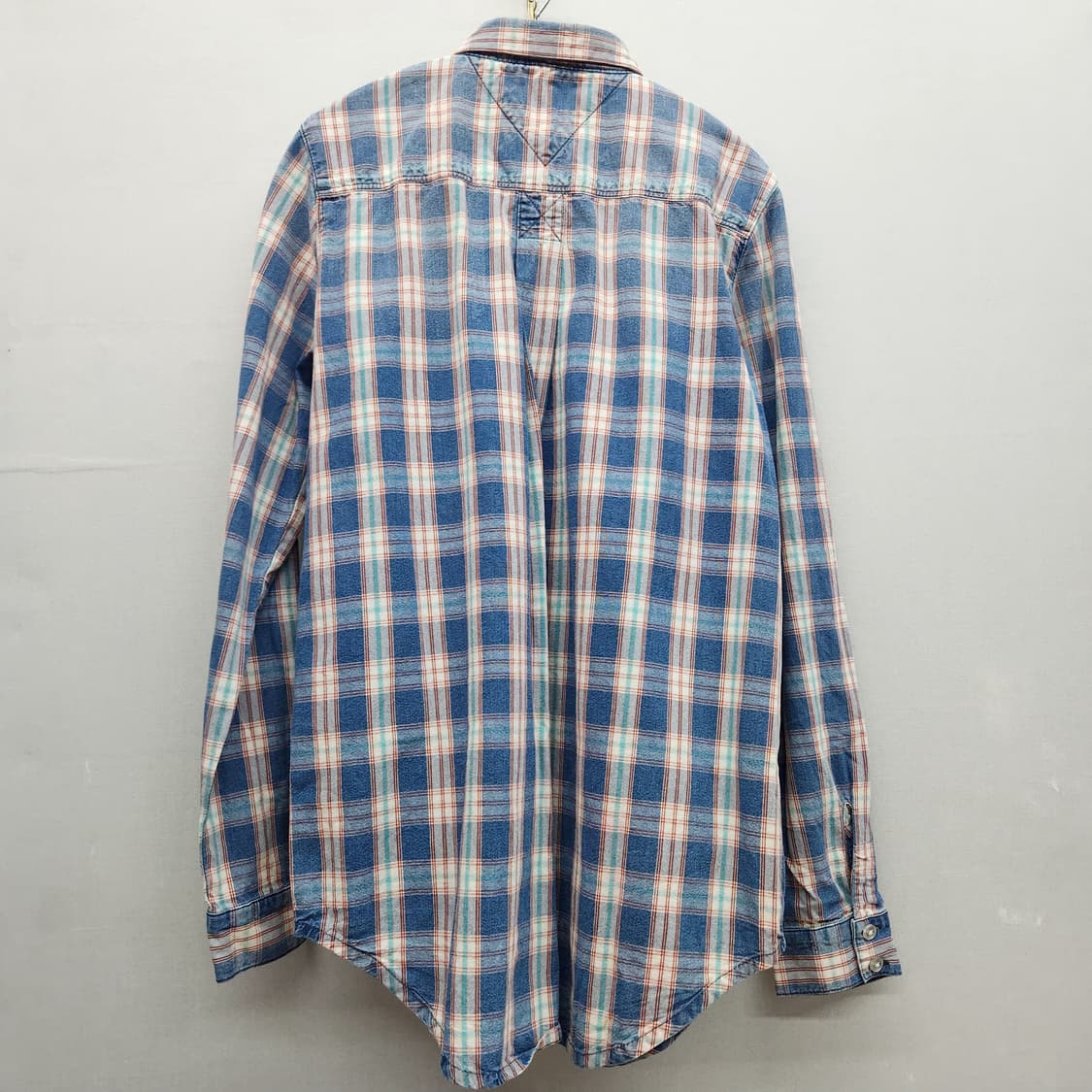 타미힐피거 데님 웨스턴 체크 패턴 셔츠 S(S) 상품이미지4