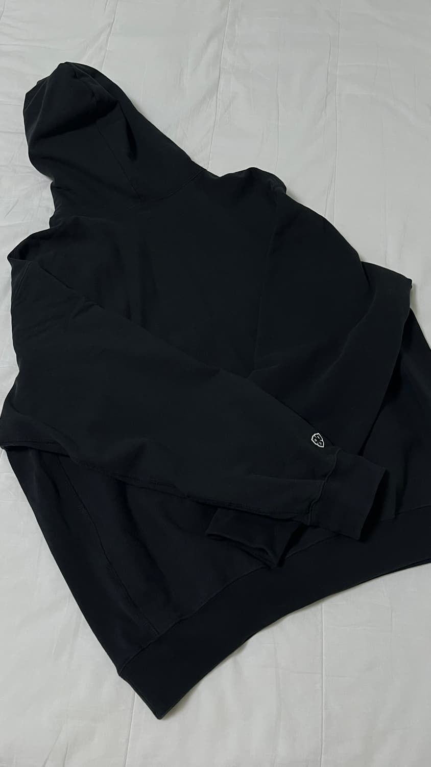 헤리티지플로스후드티 CREST WASHED 221 HOODIE / Bla 상품이미지4