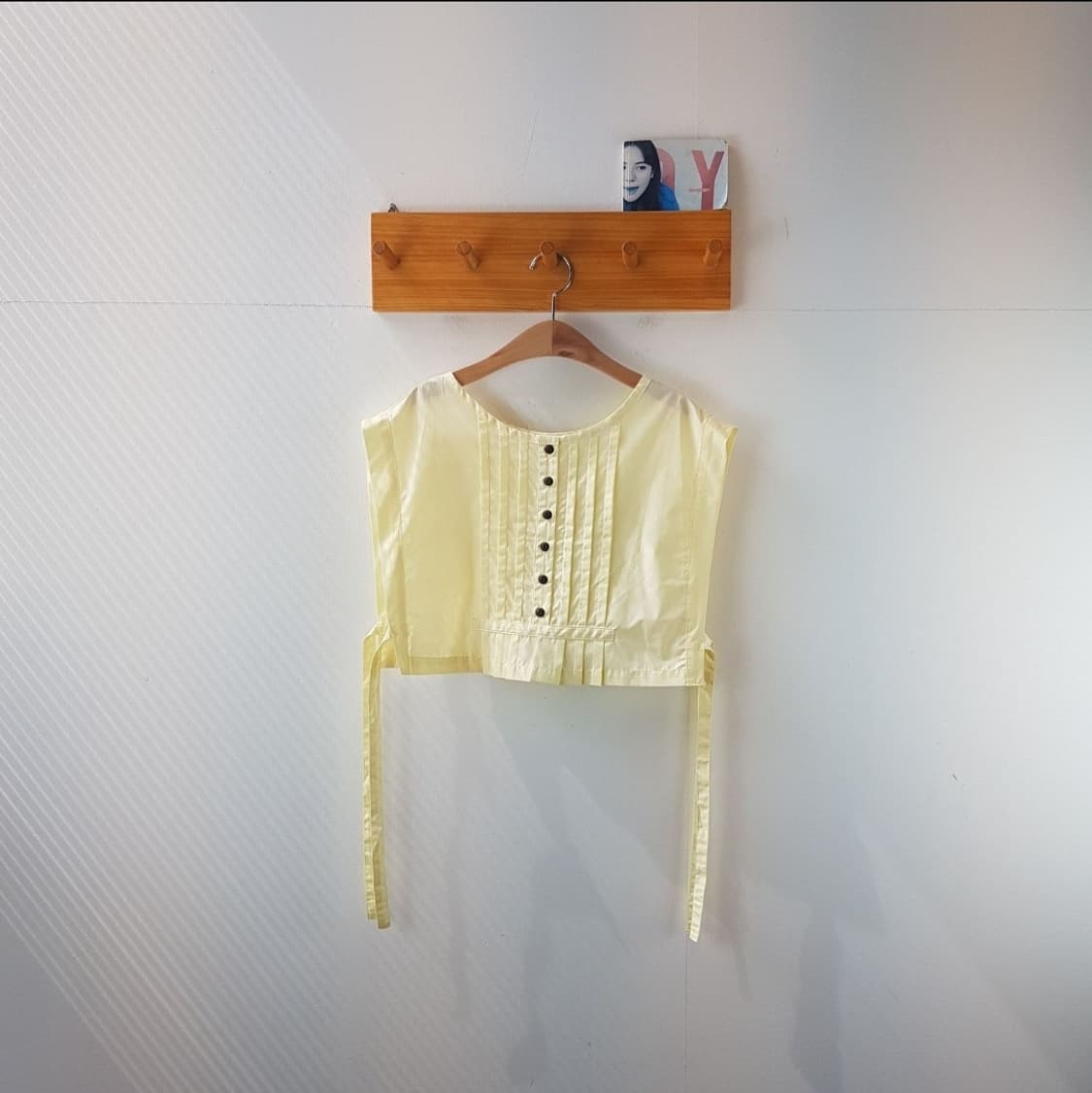 프릭스토어 벌룬 슬리브 베스트 레이어드 원피스 상품이미지8