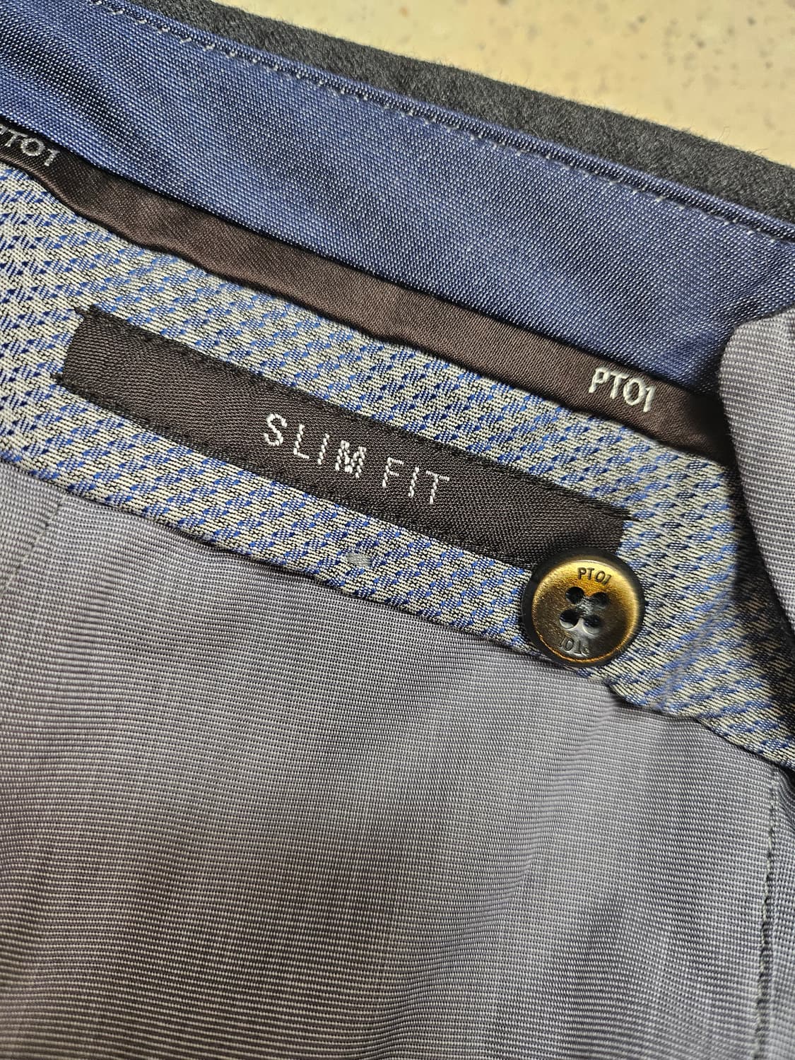 PT01 남성 슬림핏 스트레치 팬츠 차콜그레이 54 상품이미지7