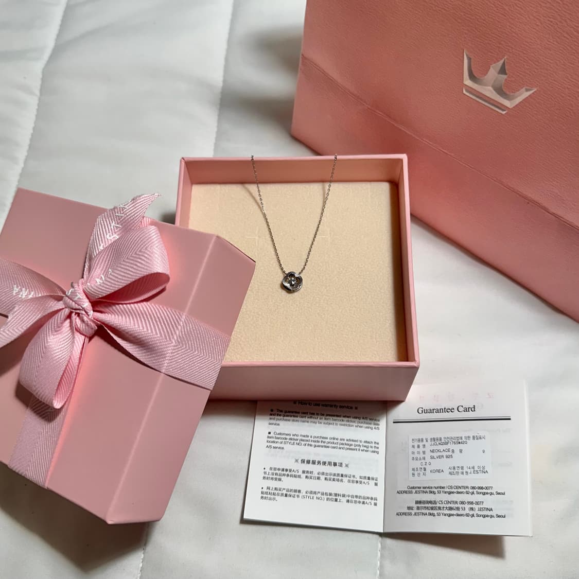 제이에스티나 clovia duello 실버 목걸이 상품이미지4