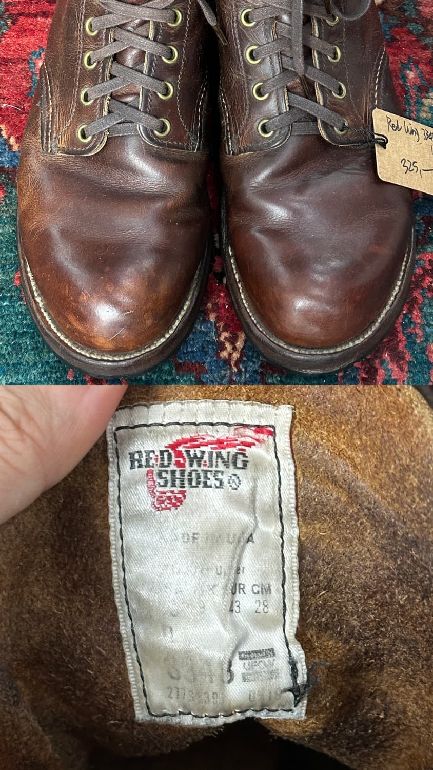 OG USA Made 레드윙 3343 블랙스미스 Well Aged 상품이미지9
