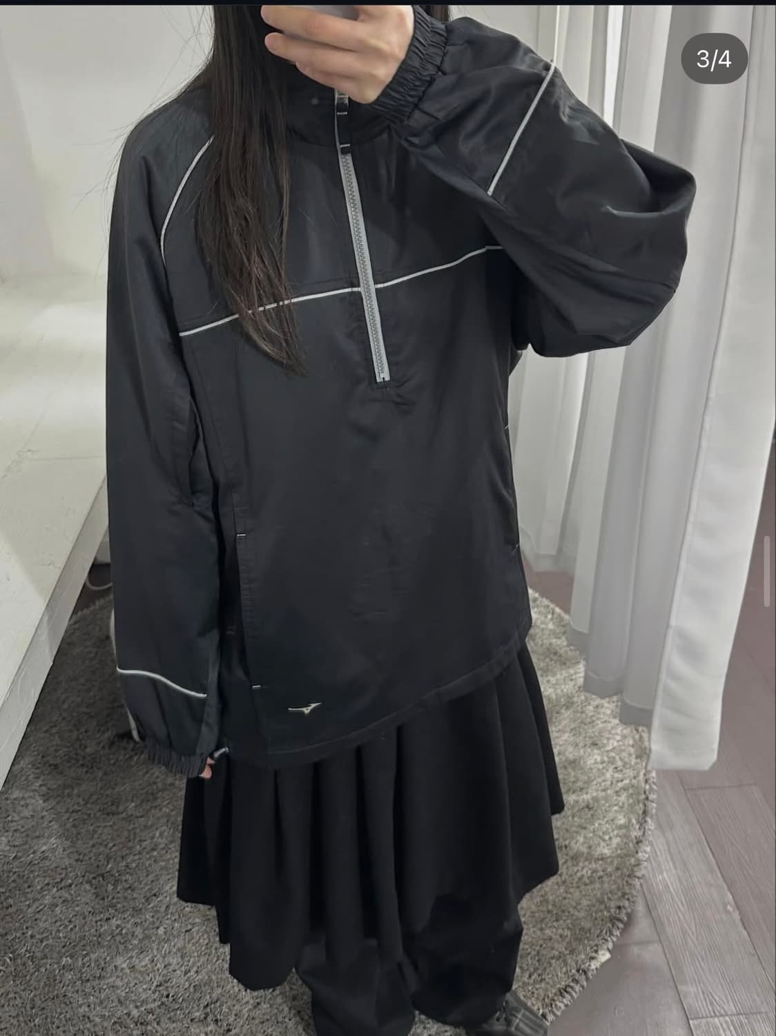 mizuno half zipup hood jacket 상품이미지3