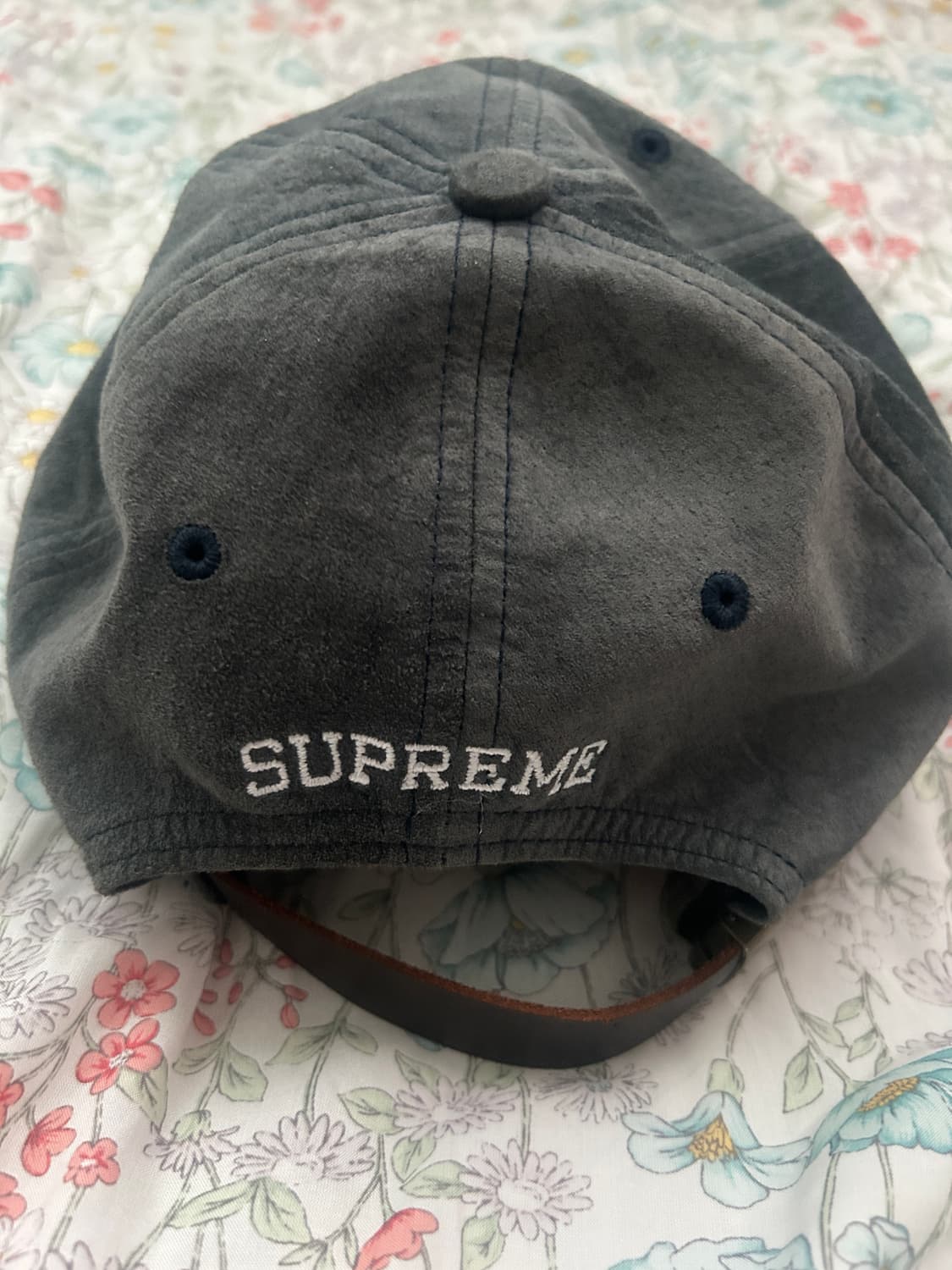 슈프림 스웨이드 재질 모자 상품이미지2