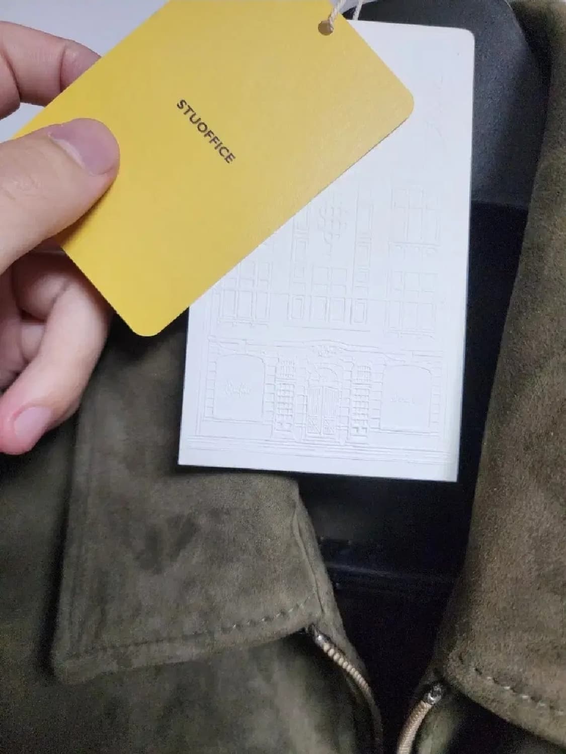 새제품 L) STU 고트 스웨이드 자켓 상품이미지6