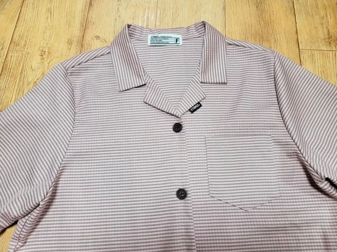 시티브리즈(CTBRZ) 깅엄 체크셔츠 프리사이즈 새상품  상품이미지5