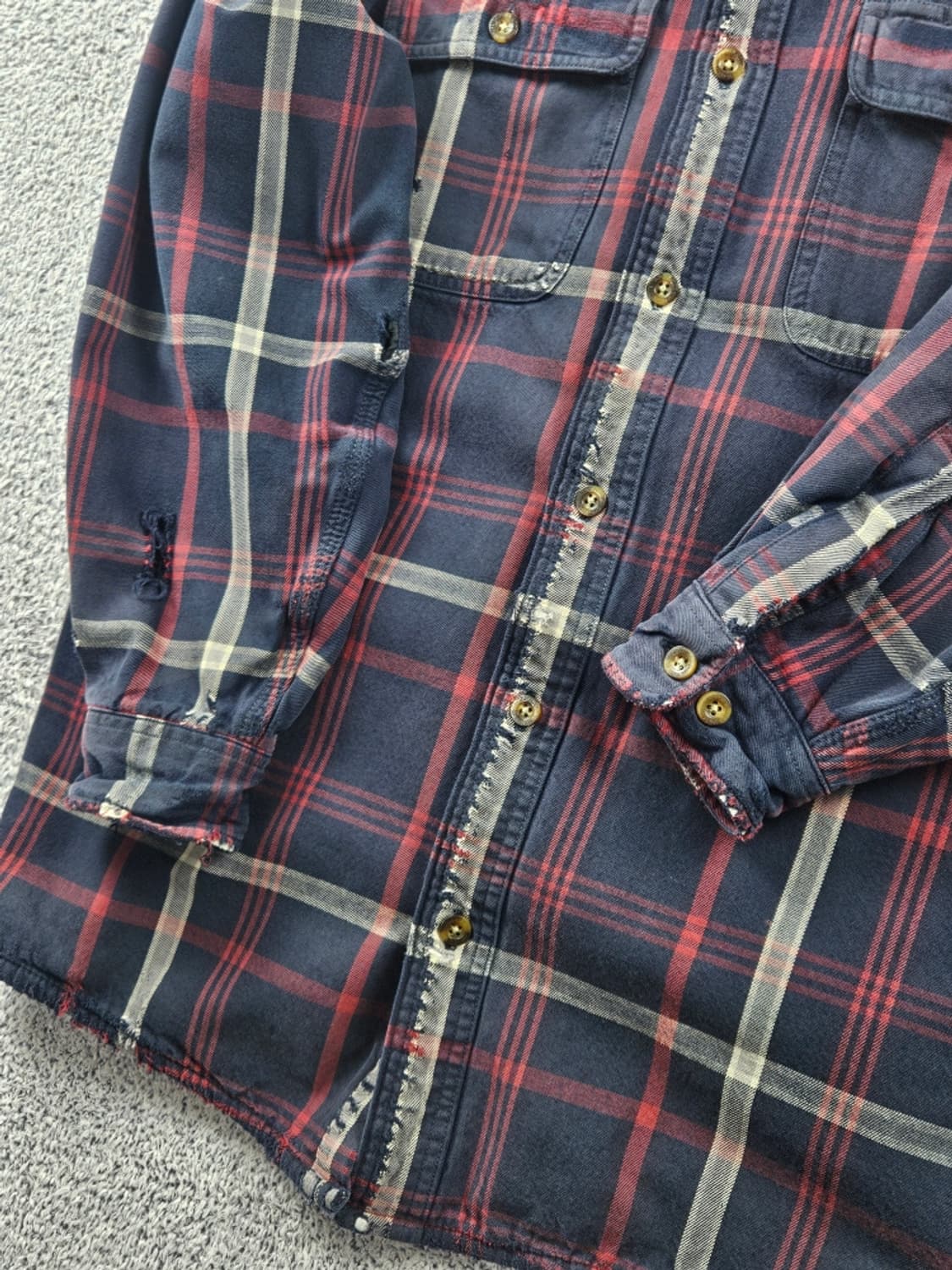 칼하트 체크 패턴 버튼업 워크 셔츠 자켓 ( M ) / 9285 상품이미지6