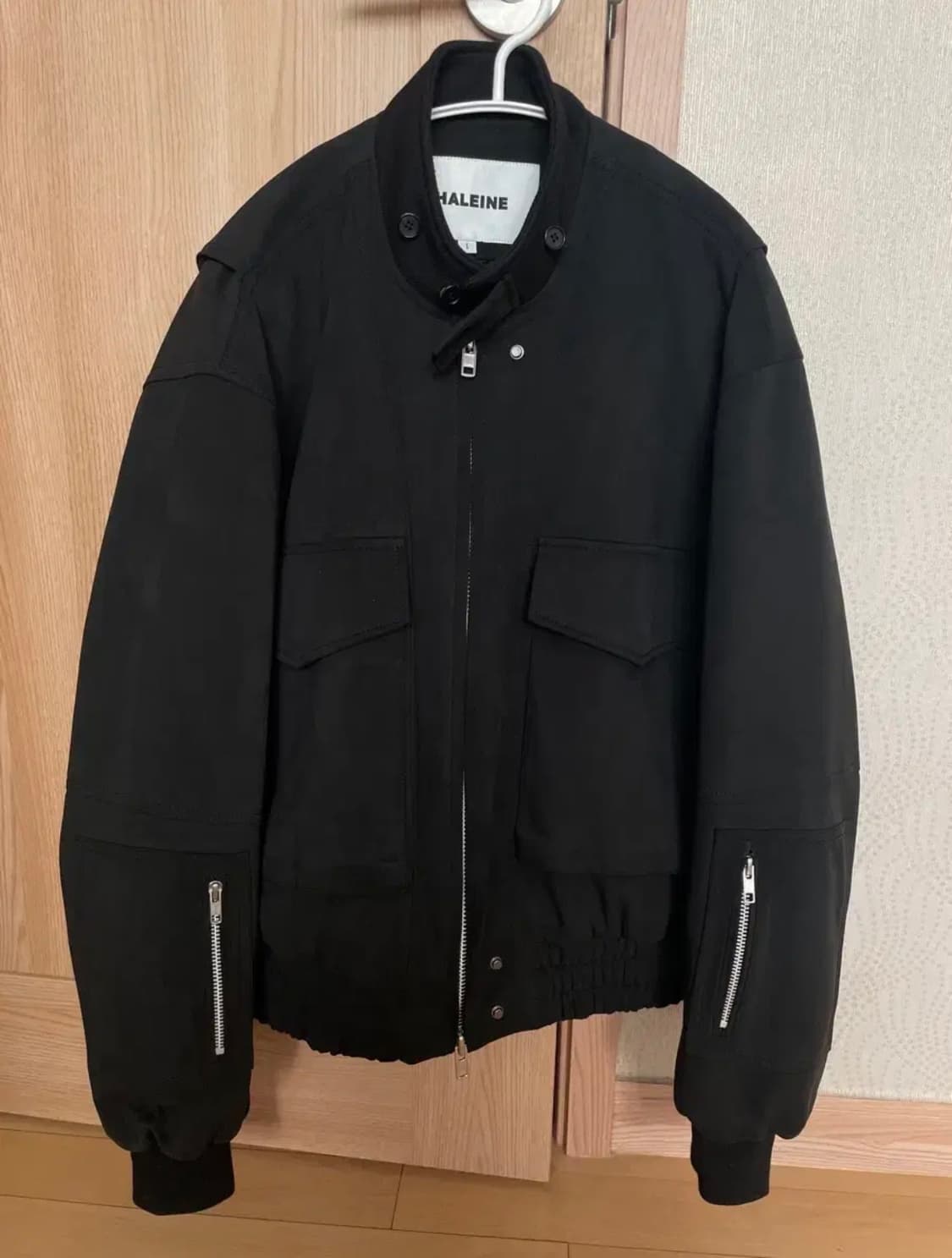 1 알렌느 3D 스웨이드 봄버 블랙 상품이미지2