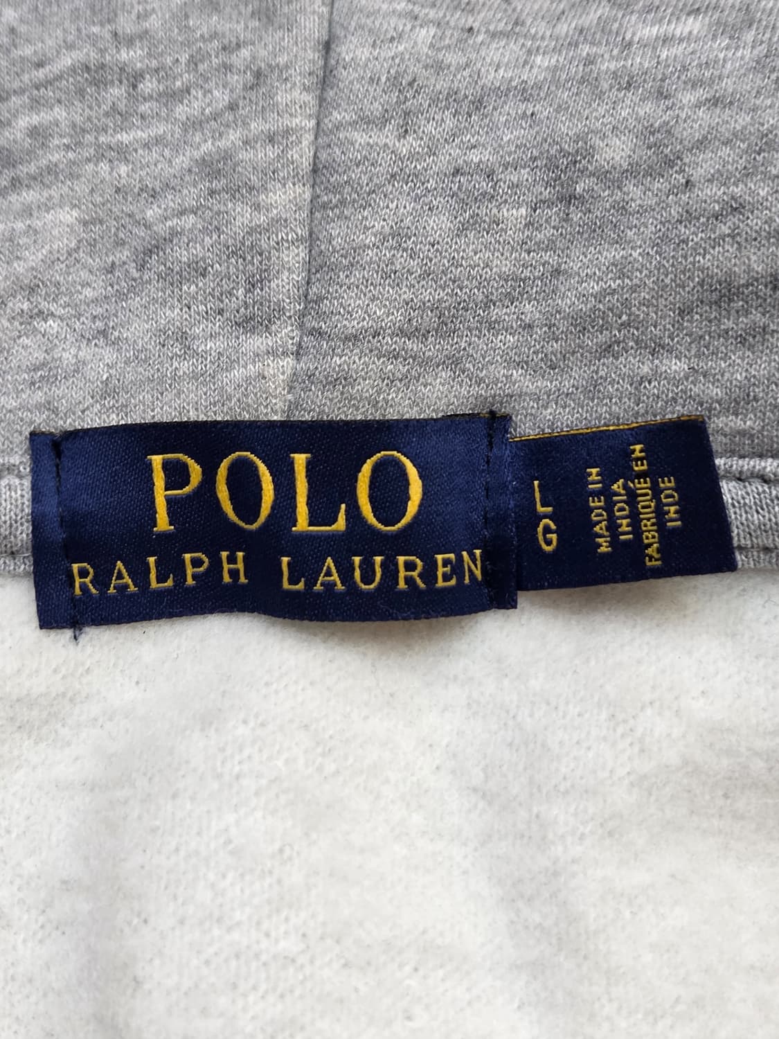 폴로 랄프로렌 후드집업 L사이즈입니다. 무난한 회색이라 어느 옷에도 잘  상품이미지4