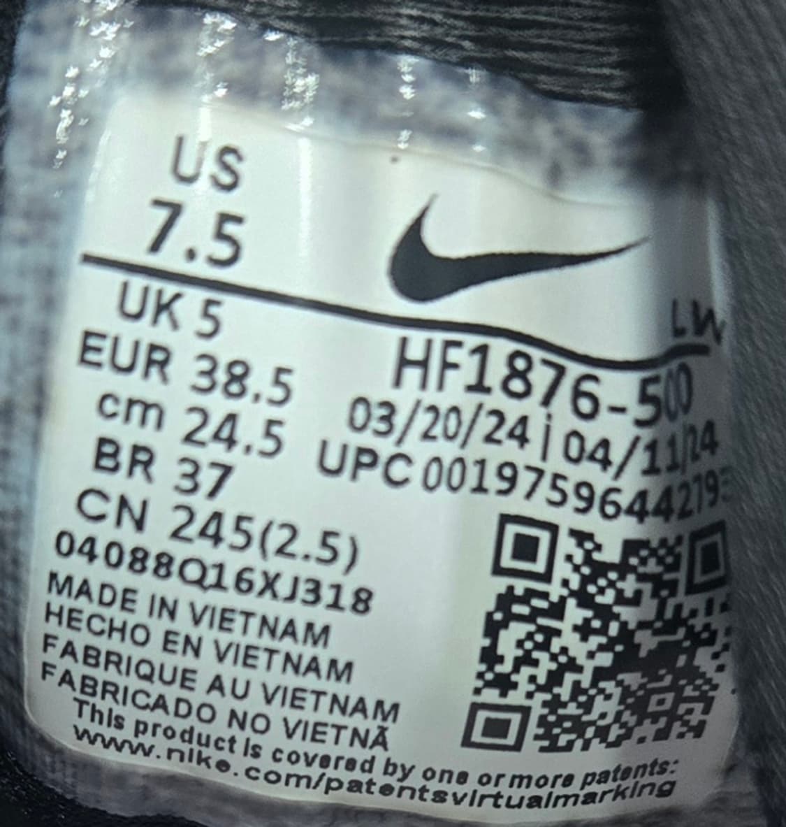 나이키 나이키 245mm- V2K 런 라일락 운동화 여성 런닝화 상품이미지7