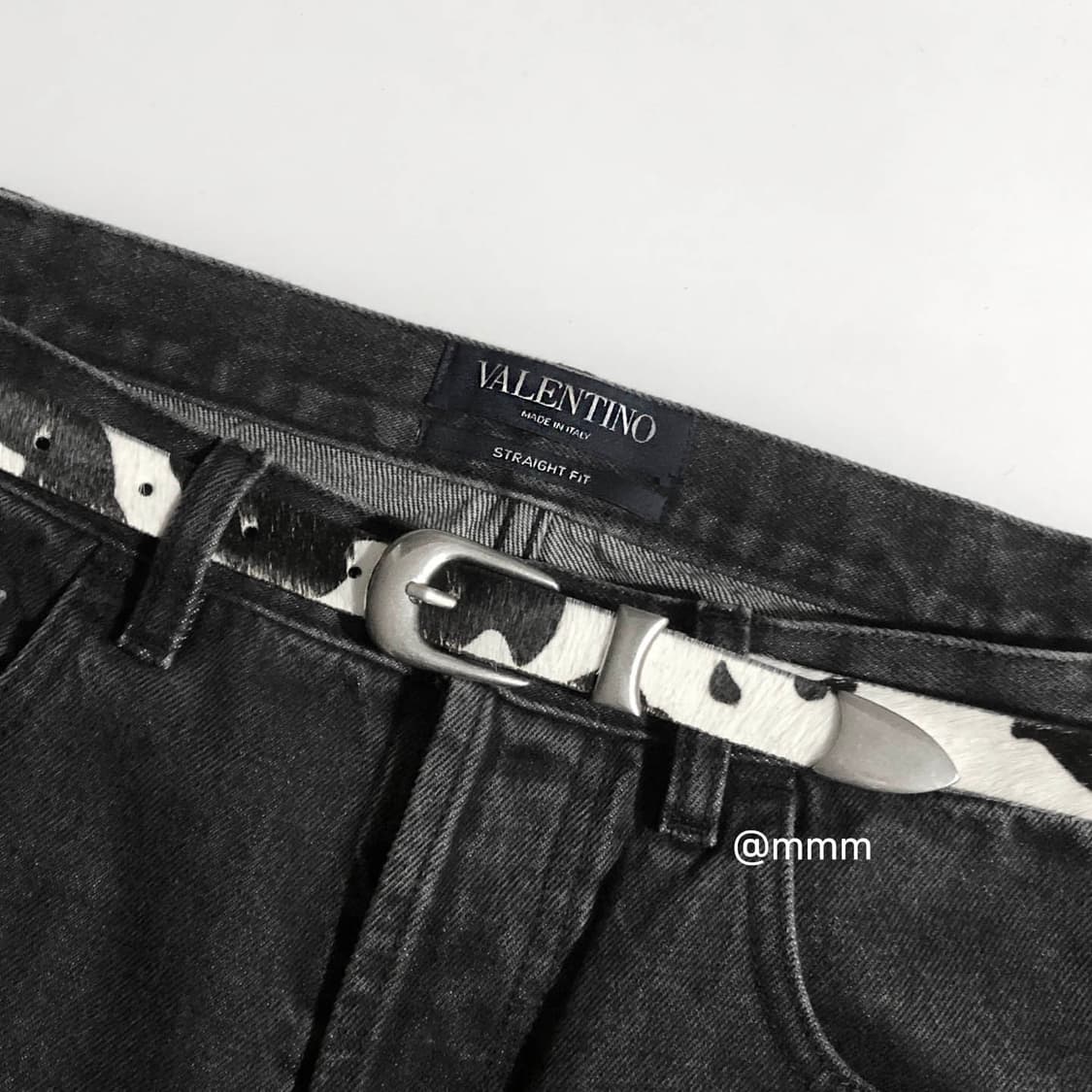 [리얼송치] 카우헤어 송치털 웨스턴 벨트🐂 상품이미지2