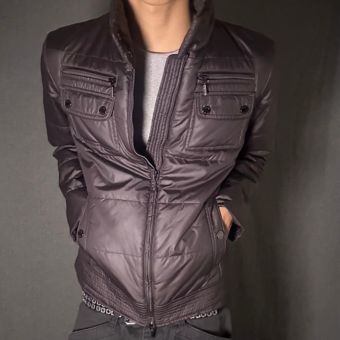 geox y2k 포켓 경량패딩 점퍼 상품이미지4