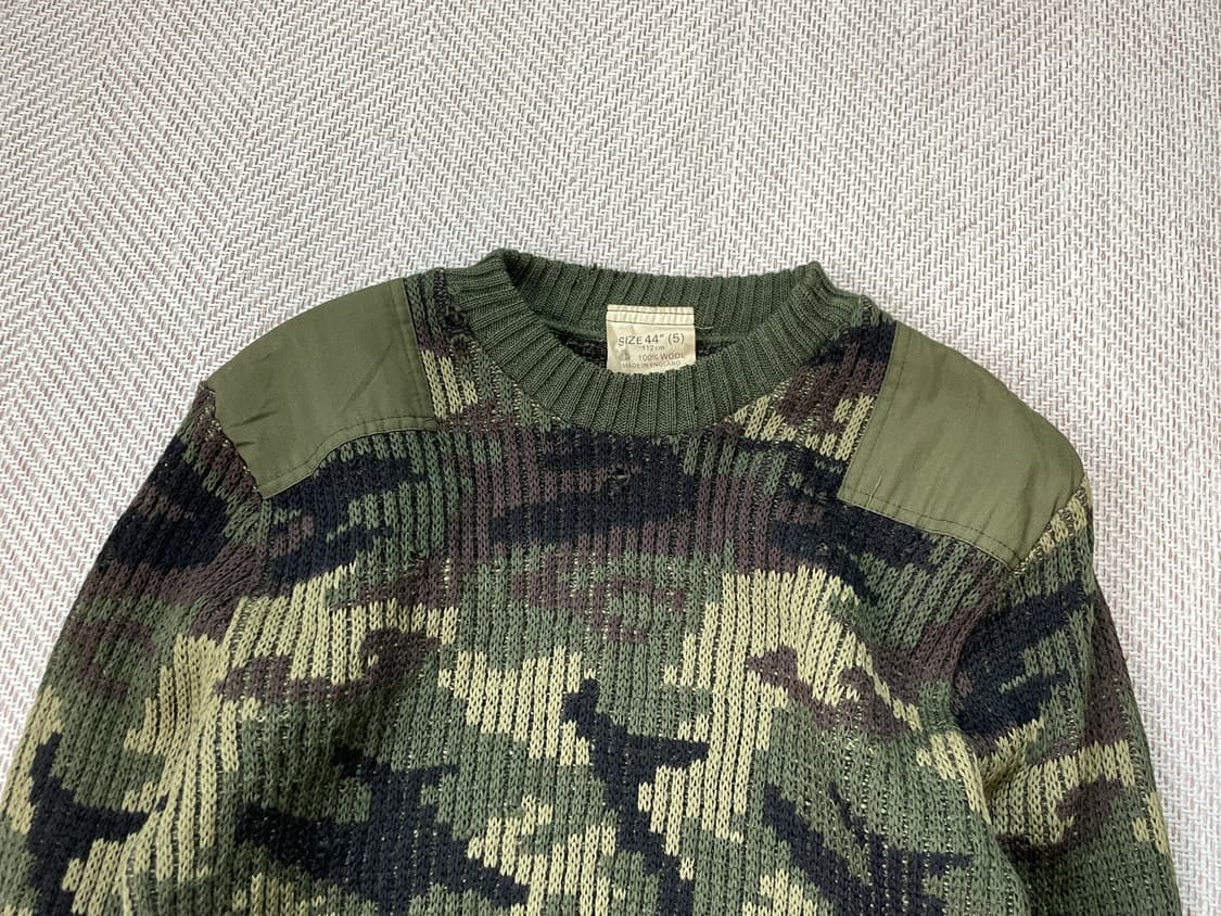 80s og 영국군 코만도 밀리터리 울 니트 J03817 상품이미지3