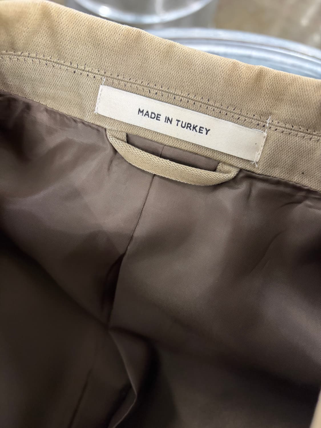 클럽모나코 카키색 싱글 코트 XS 상품이미지8