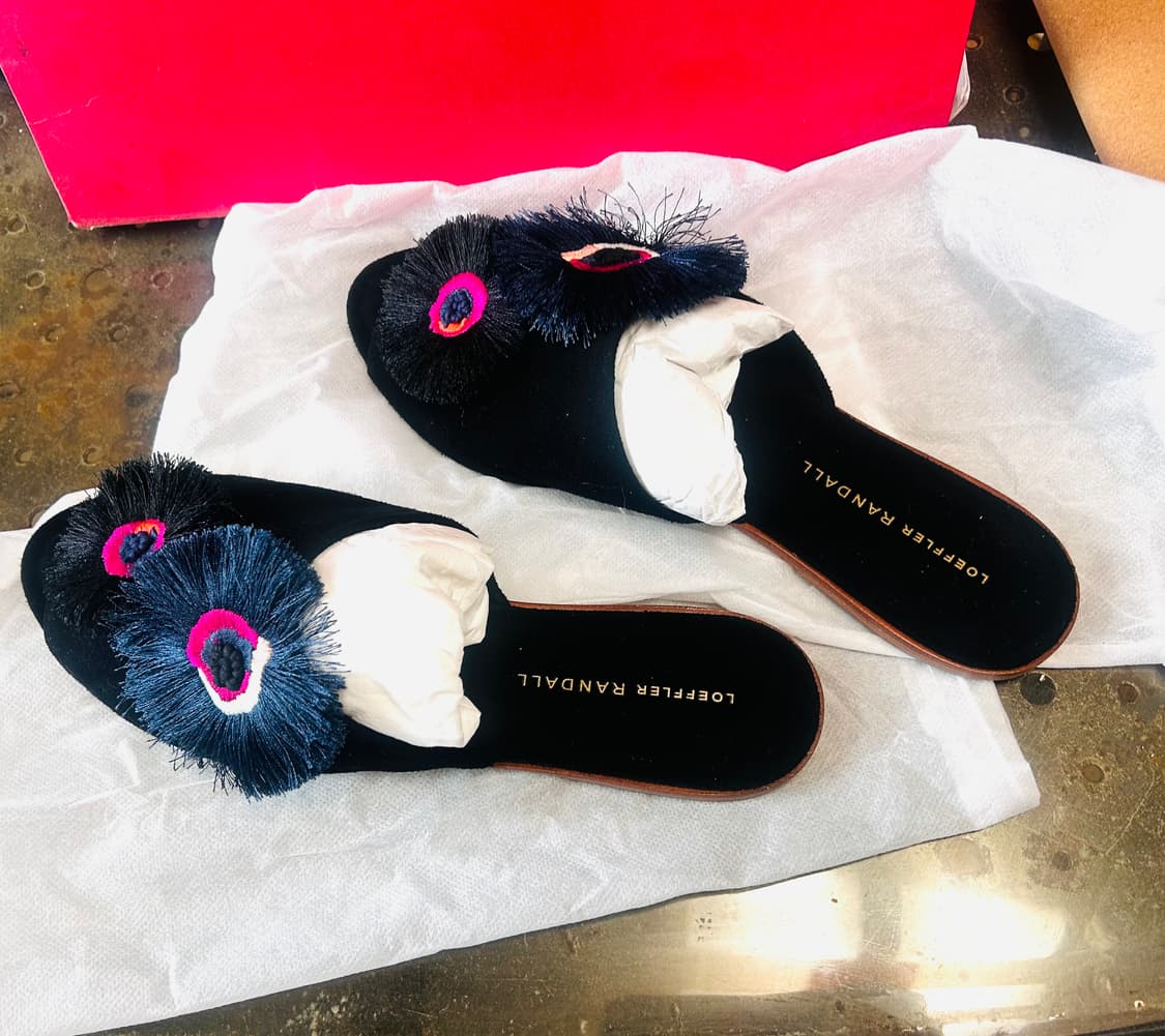 로플러랜달 Loeffler Randall 뮬 슬리퍼 블랙 상품이미지1