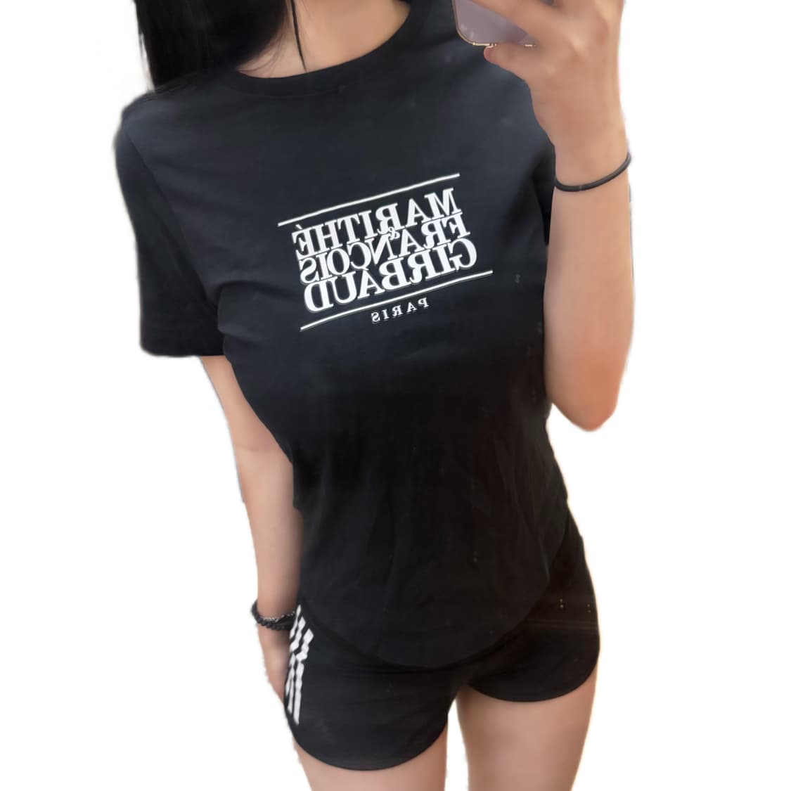 마리떼 프랑소와 저버 블랙 반팔티셔츠 상품이미지1
