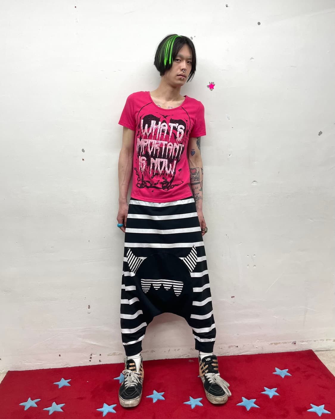 Big Skull Blood Pink T-shirt 상품이미지5