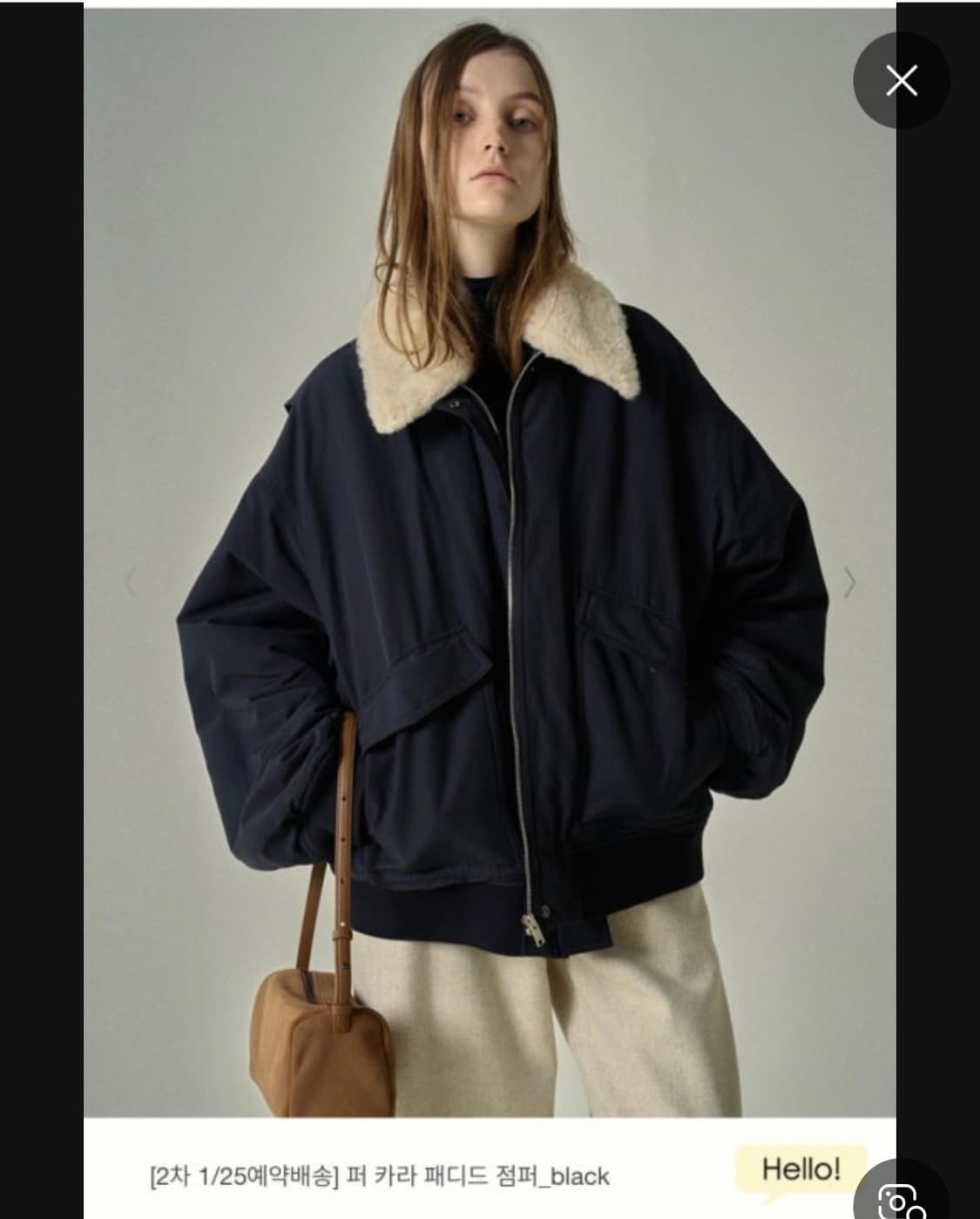 파사드패턴 퍼 카라 패디드 점퍼 m 상품이미지1