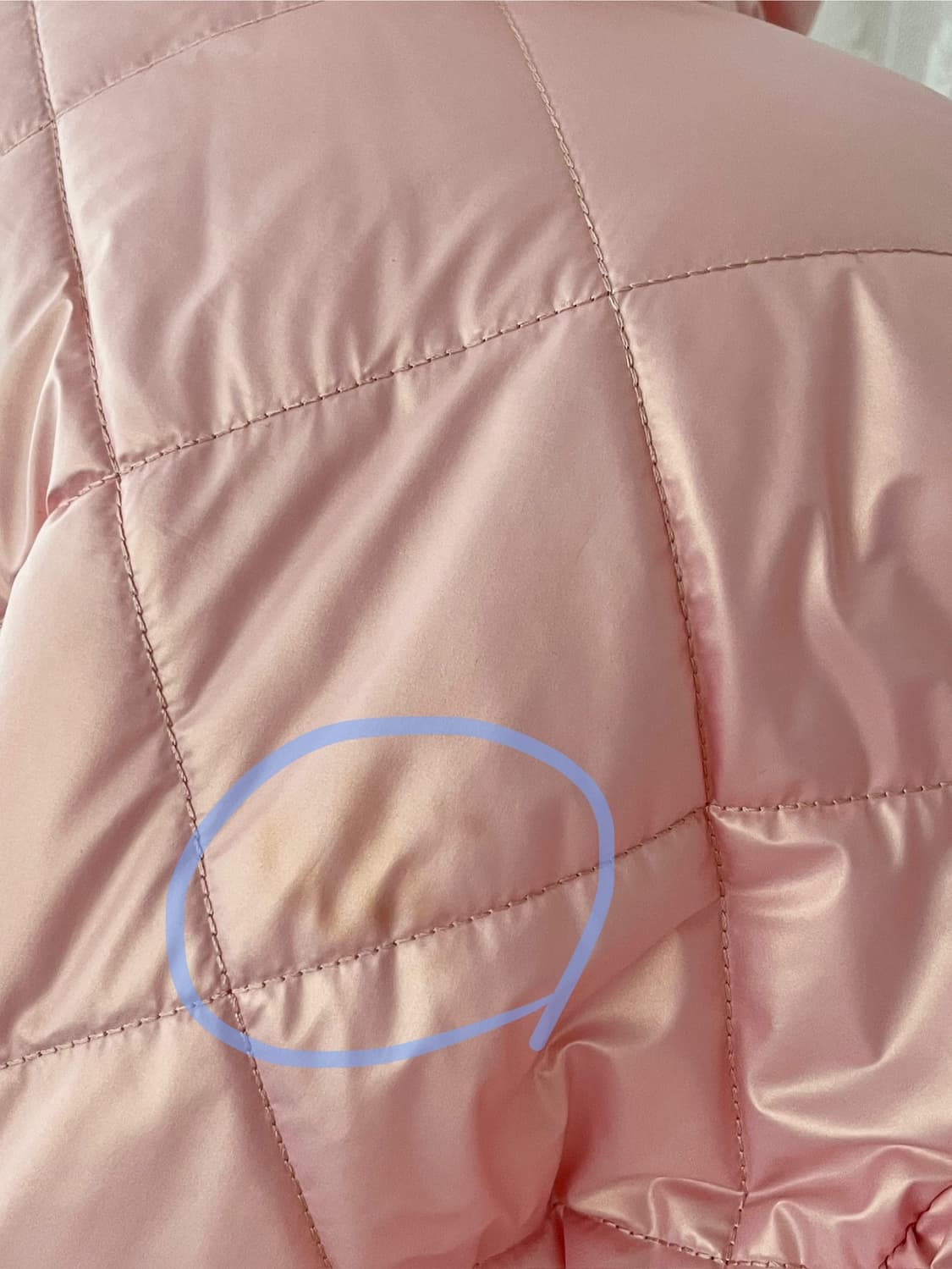 F) 워브먼트 WOVEMENT 필로우 퀼티드 숏 패딩 핑크 상품이미지5