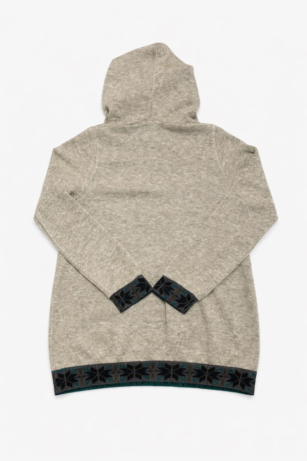 JPN 일본 빈티지 에스닉 보헤미안 후드 니트 M 상품이미지2