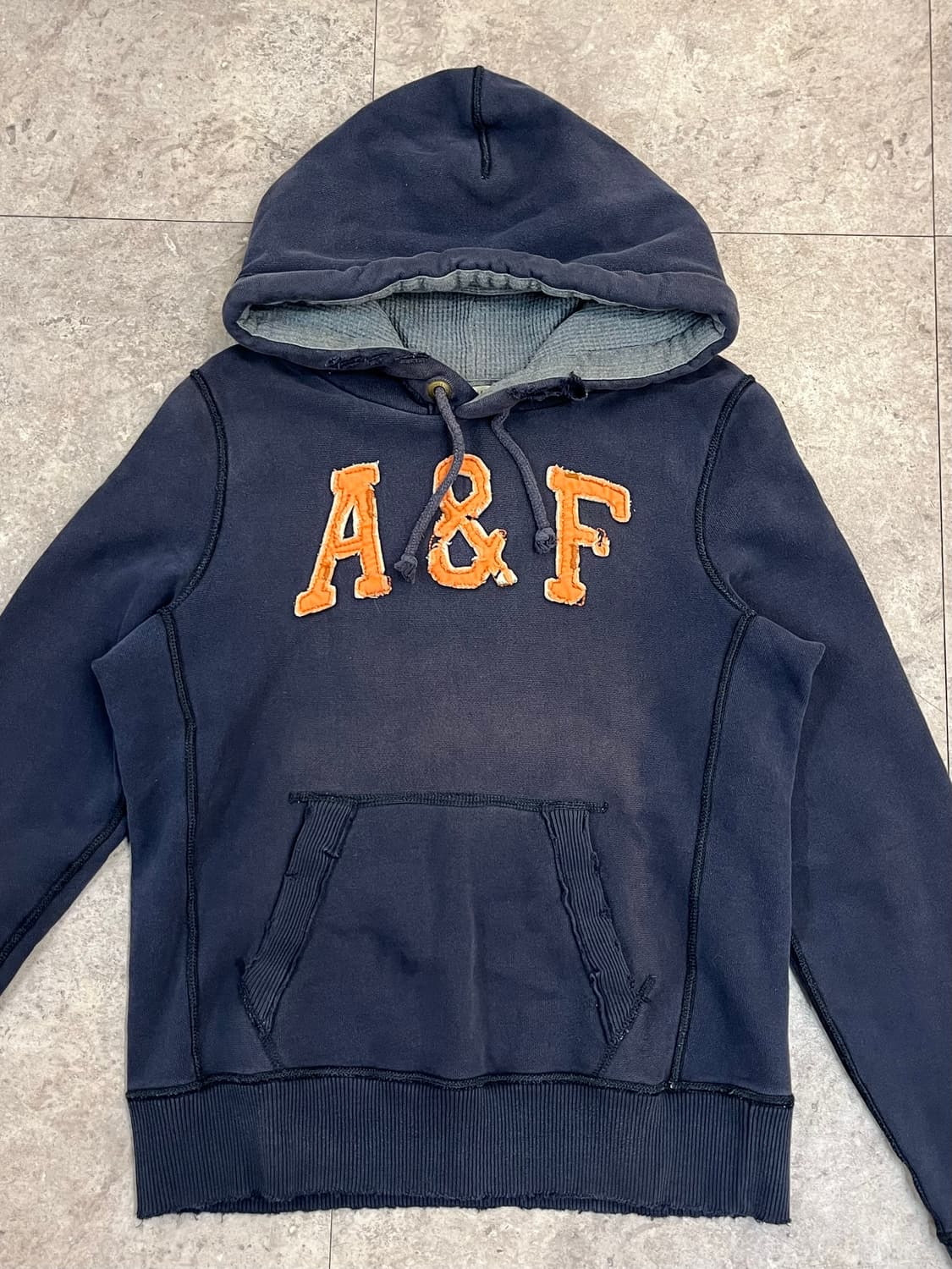 아베크롬비 기모 후드티 네이비 M #csz3259 상품이미지4