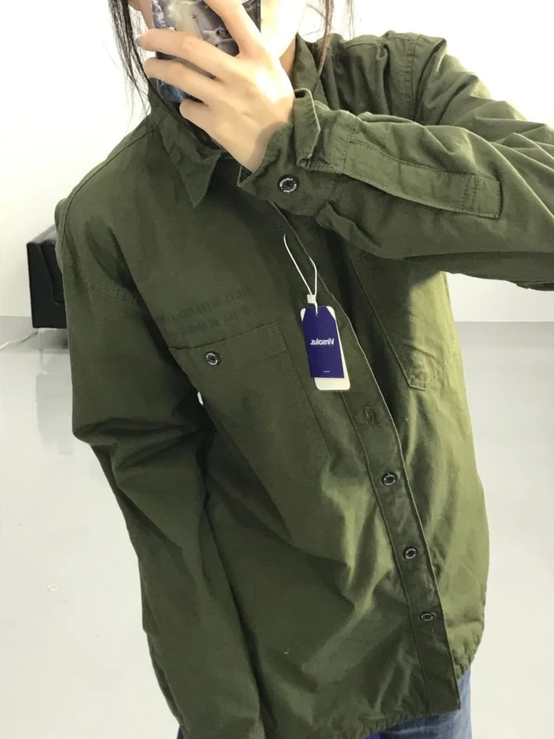 JPN 카키 셔츠 상품이미지2