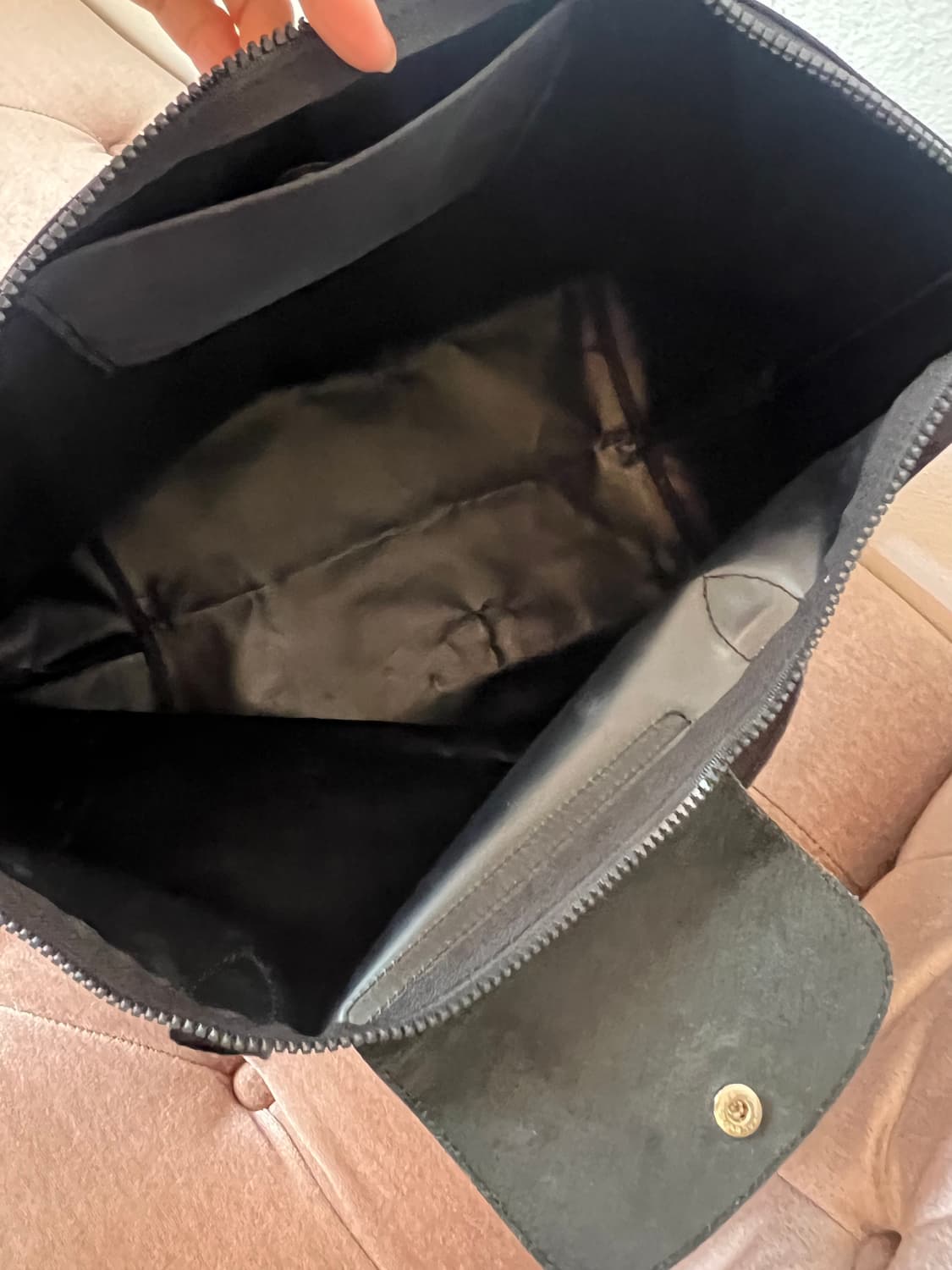 롱샴 르플리아쥬 블랙 빅숄더백 토트백 상품이미지9