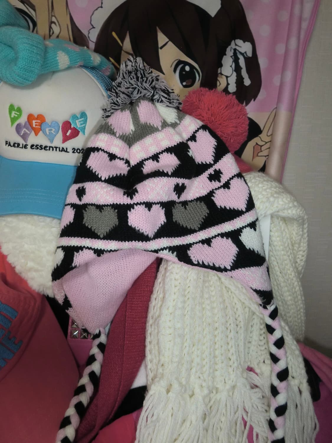 하트 비니 모리걸 러블리 니혼진 하라주쿠 빈티지 상품이미지1