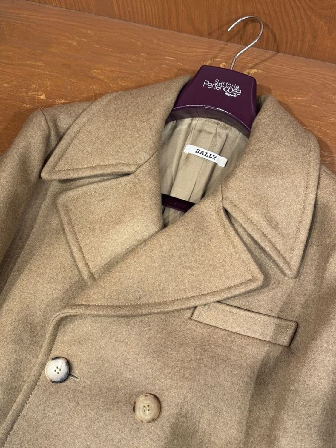 발리 헤비멜튼 울 피코트 상품이미지10