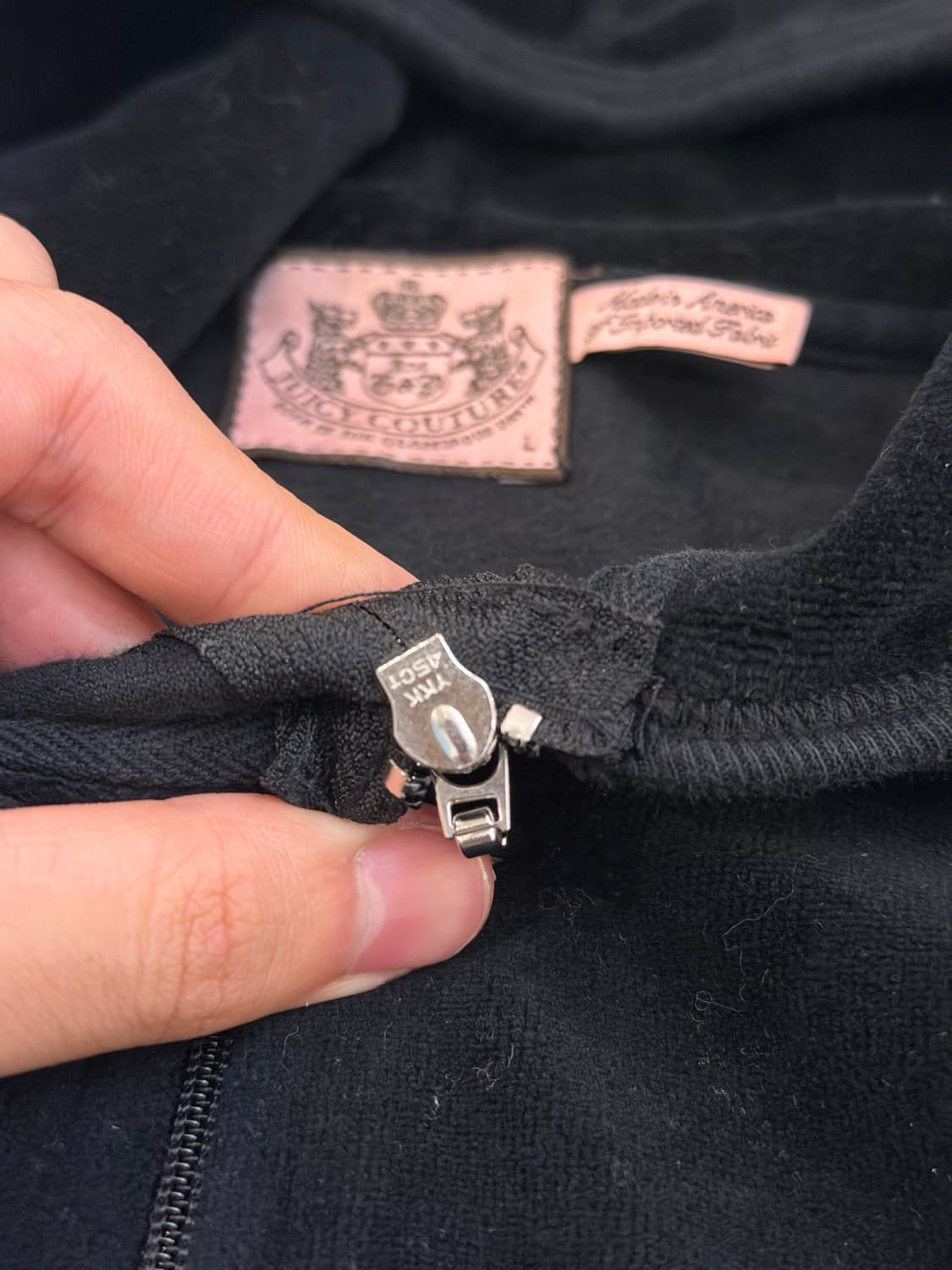 희귀) 쥬시꾸뛰르 대장급 y2k 갸루 벨벳 후드집업 상품이미지5