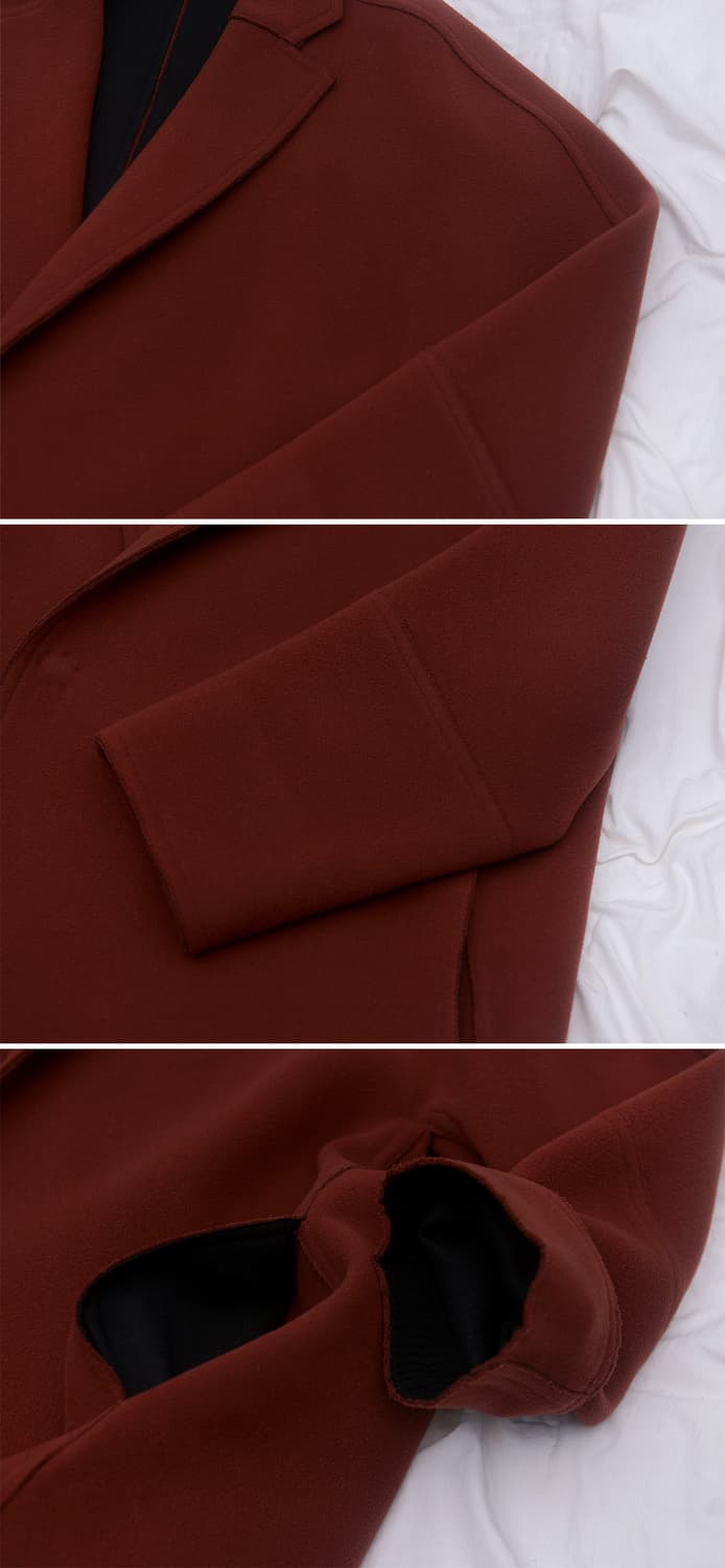 우영미 울캐시미어 핸드메이드 심플 오버코트 (100-105+) 상품이미지7