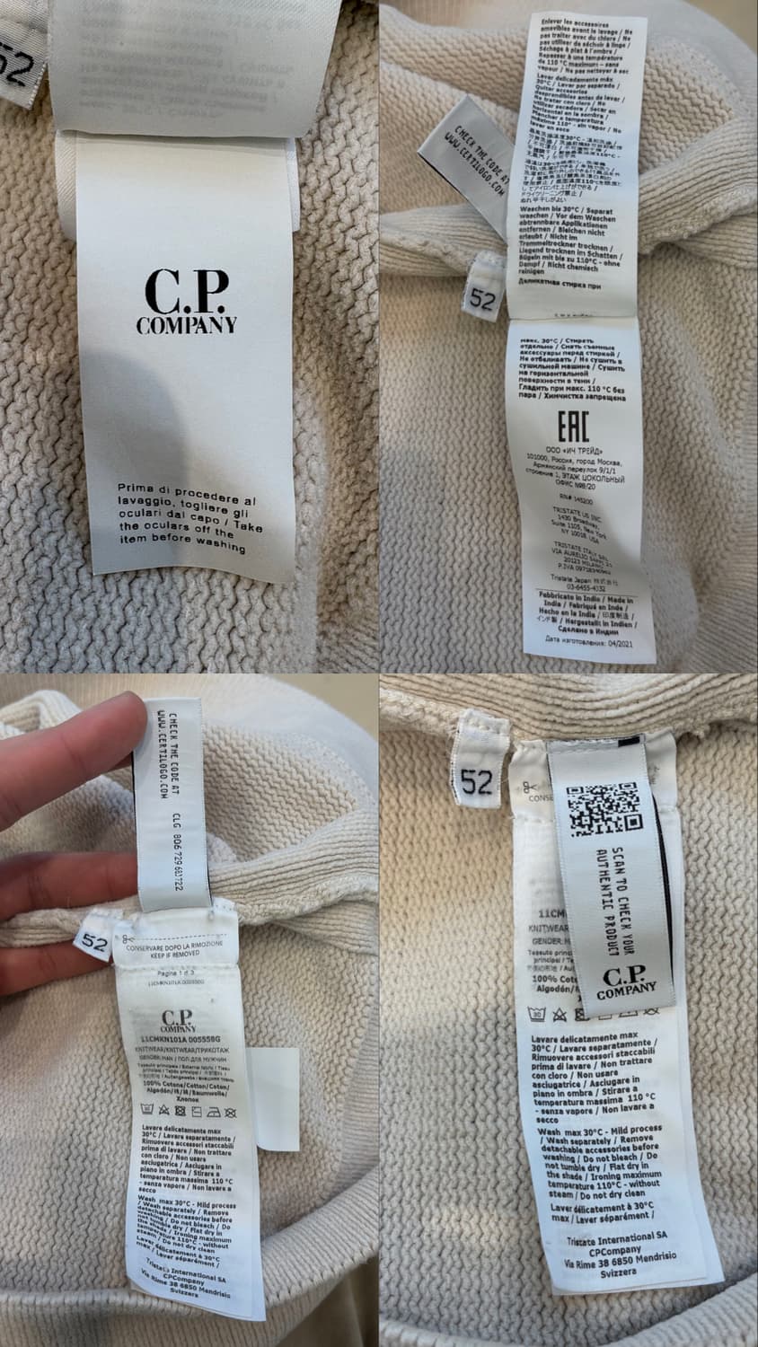 CP 컴퍼니 렌즈 와펜 크루넥 니트 상품이미지10