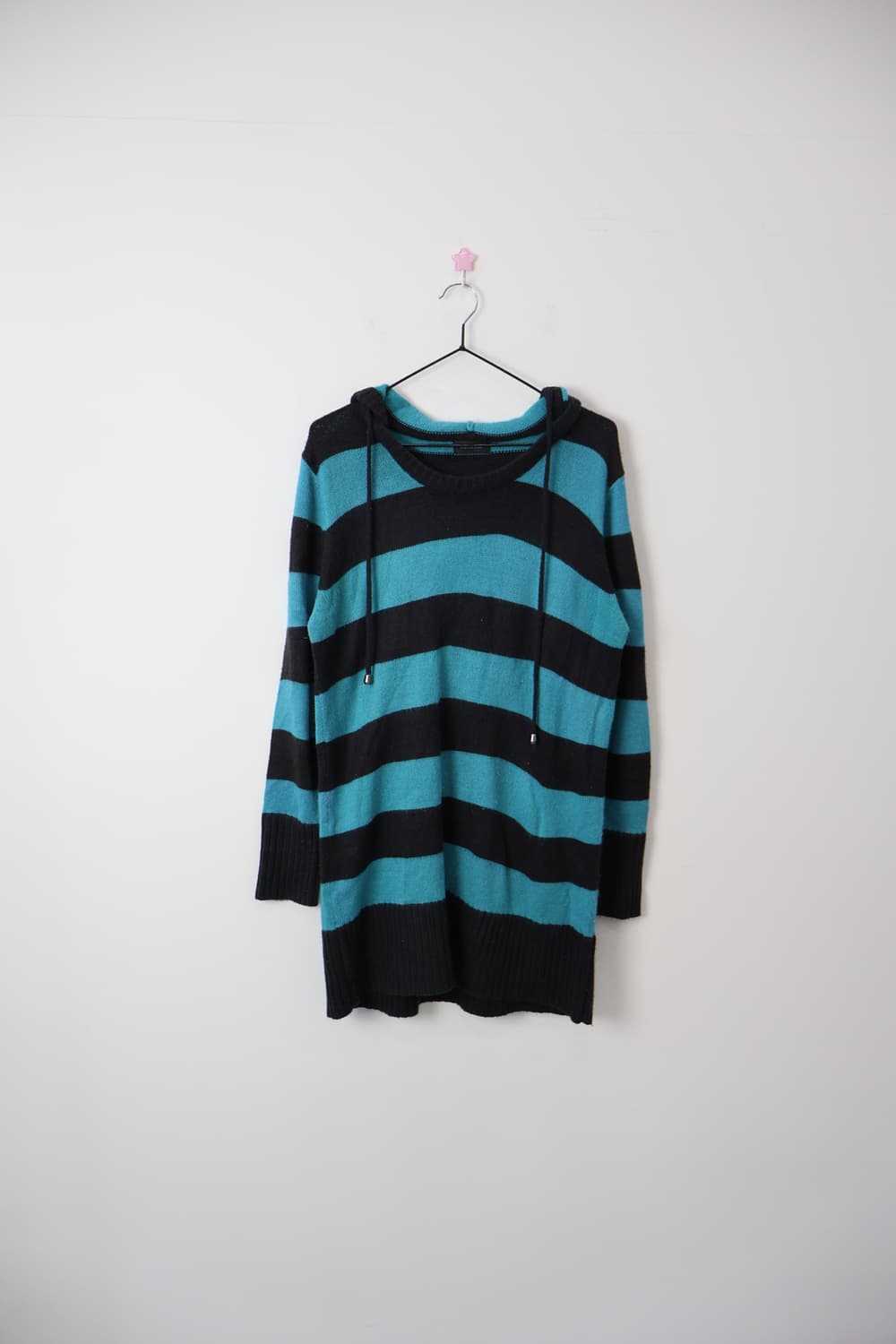 Jpn Y2k Bold Stripe Knit Hoodie 상품이미지3