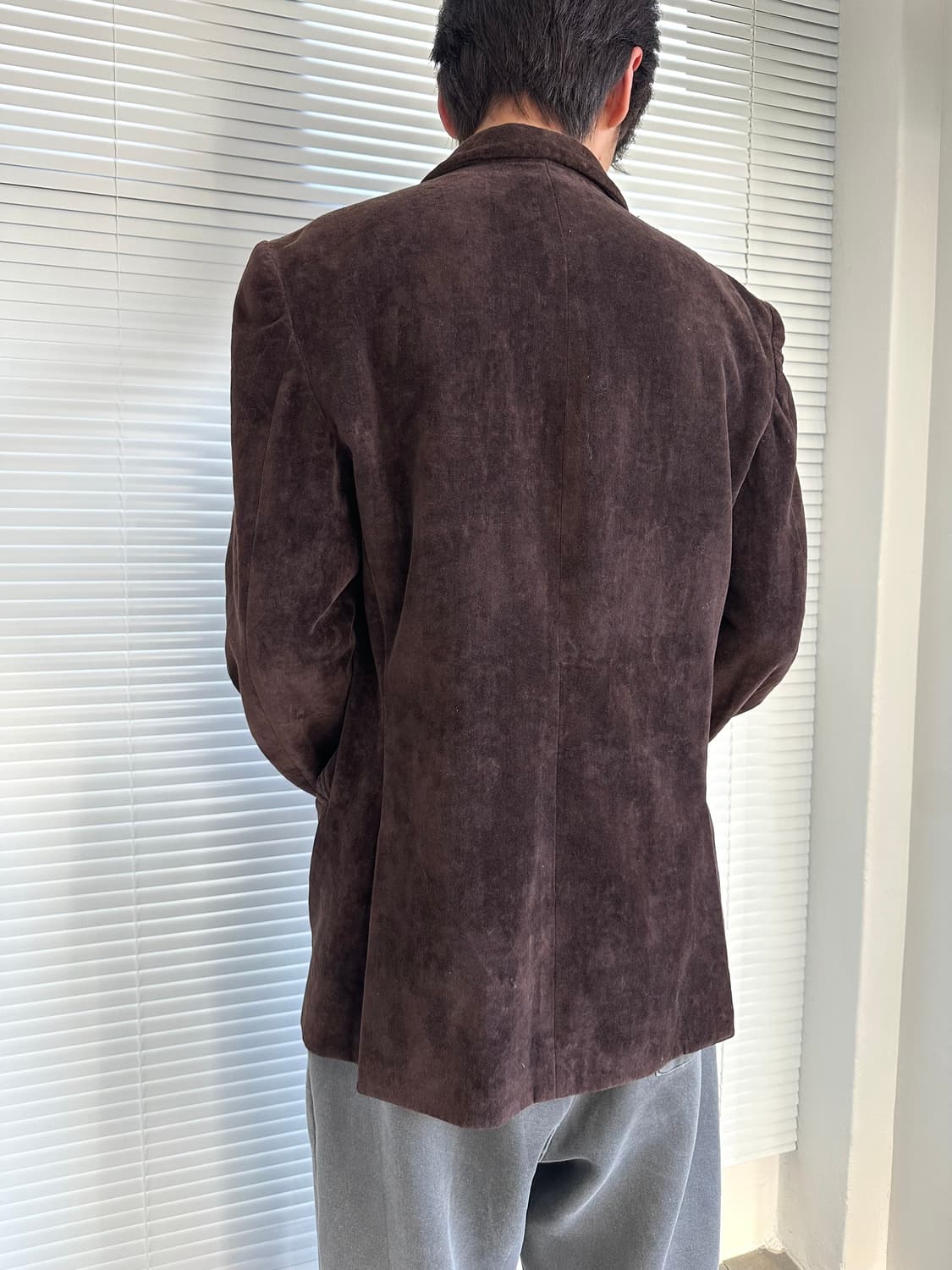돌체앤가바나 2000s 벨벳 브라운 블레이저 상품이미지2