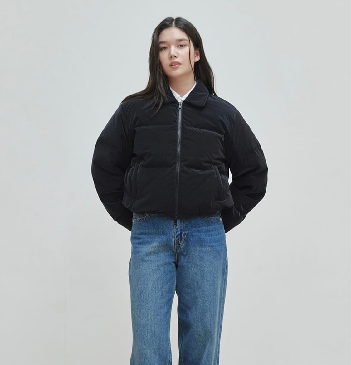 플랙 크롭 패딩 상품이미지3