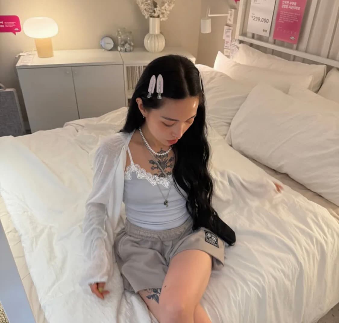 더미스테리어스호텔 셔링 볼레로 화이트 상품이미지2