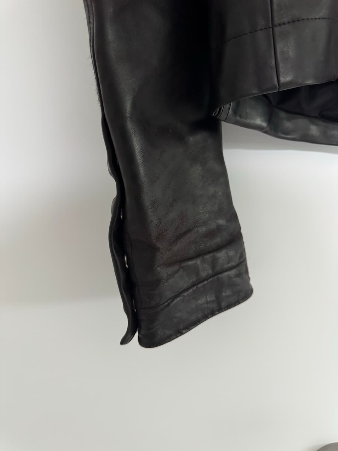 릭 오웬스 17AW 몰리노 레더 자켓 상품이미지4