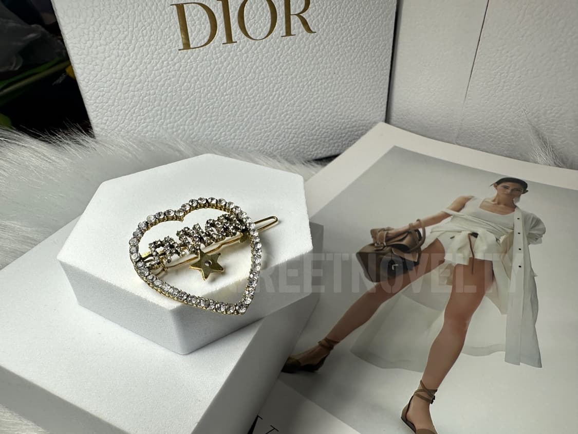 쟈디올 하트 큐빅 헤어클립 상품이미지8