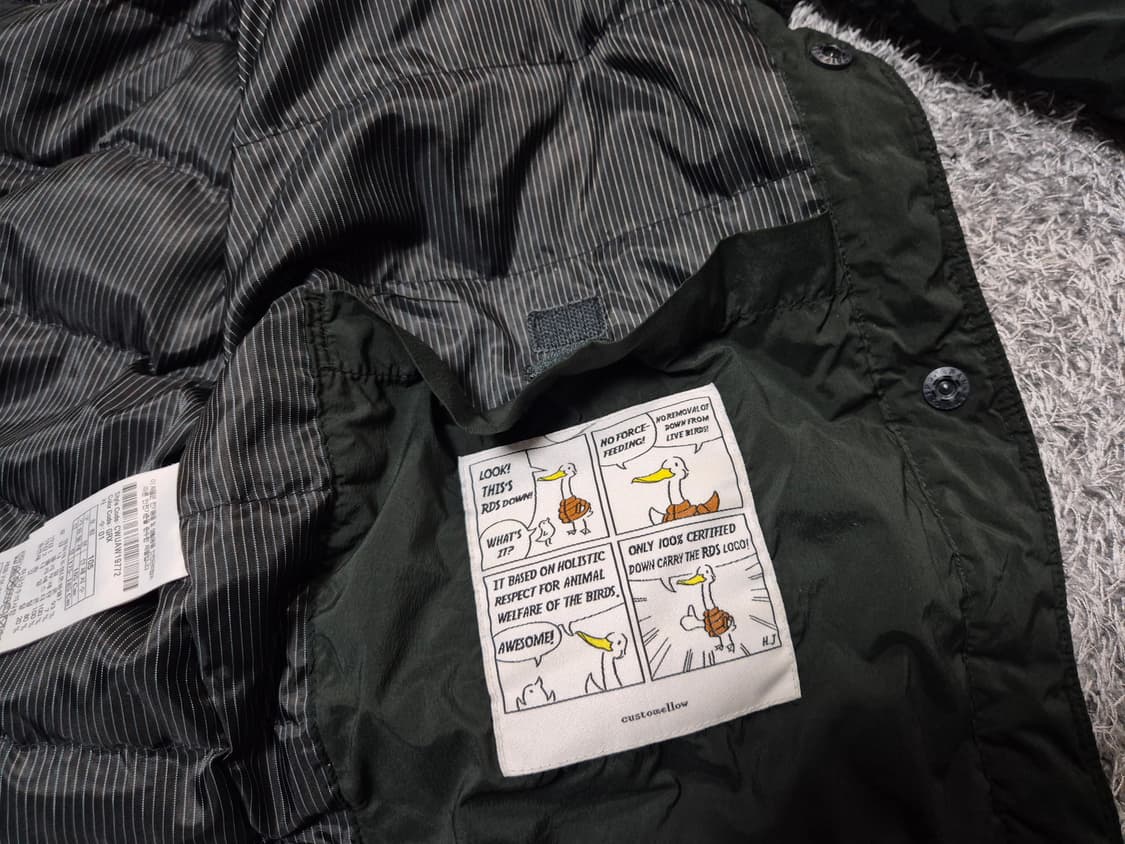 커스텀멜로우 남성 경량 구스다운 셔켓 105 상품이미지8