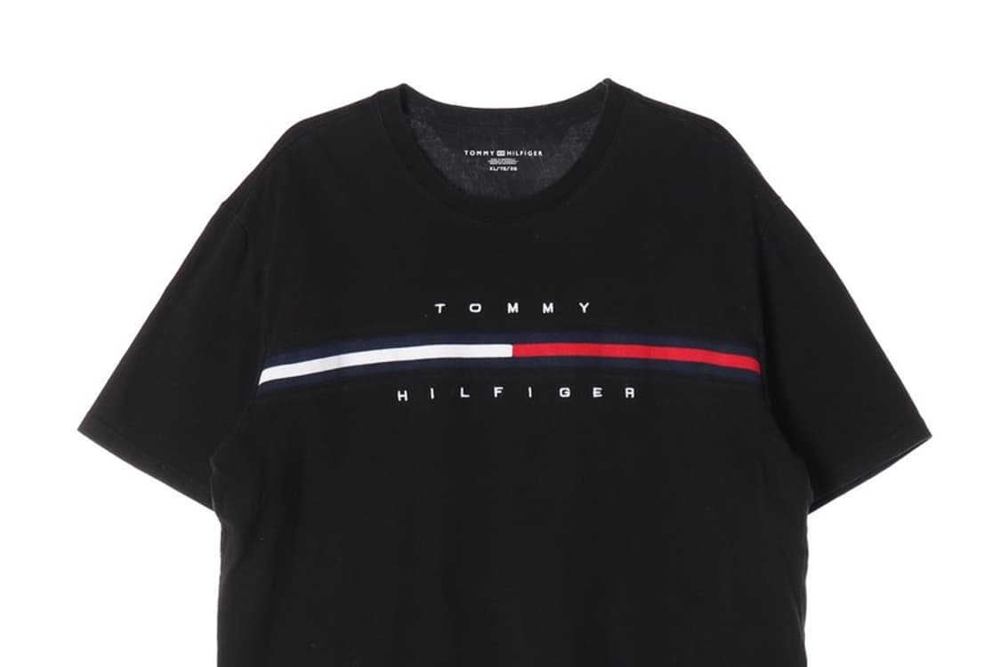 타미힐피거 블랙 빅 플래그 로고 반팔티 XL 상품이미지3