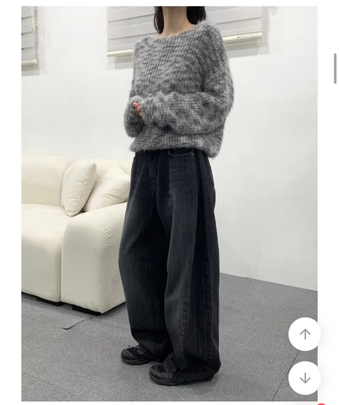 Ootj 폴딩 와이드 데님 상품이미지1