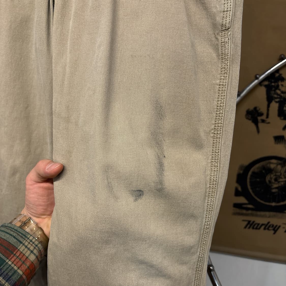 칼하트 릴렉스핏 스패너포켓 코튼캔버스 워크팬츠 N566 상품이미지5