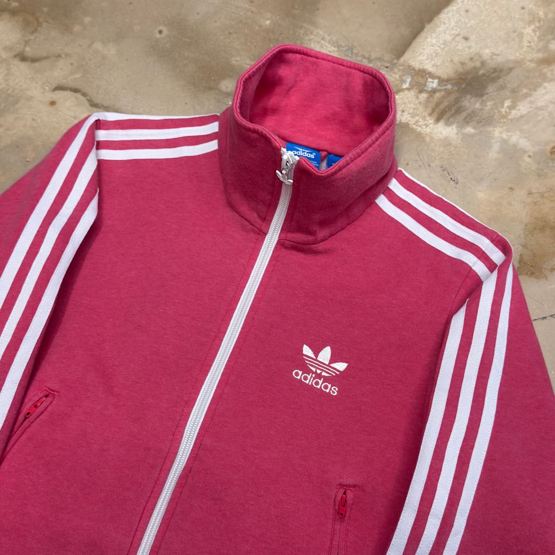 85 아디다스 여성용 핑크 코튼 트랙탑 상품이미지1