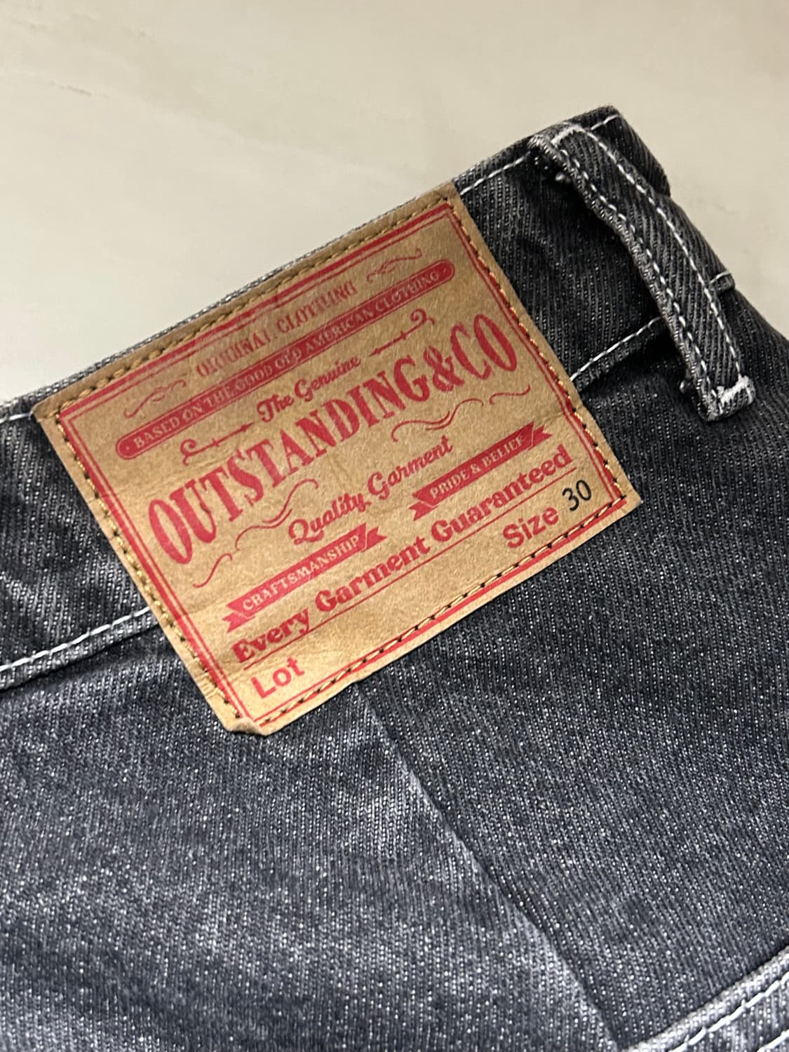 아웃스탠딩 루즈핏 카펜터 블랙진 상품이미지3