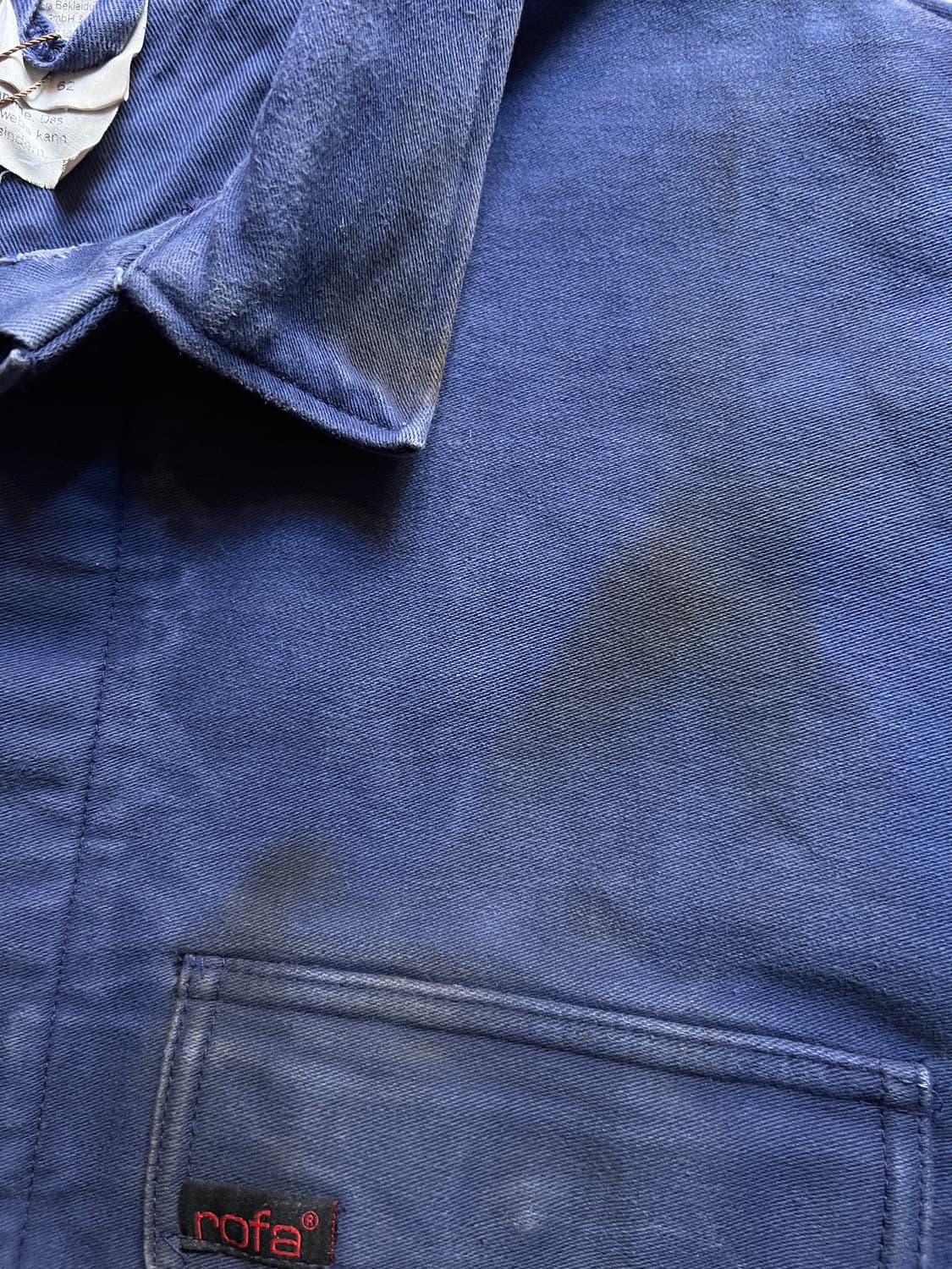 [XL]90's ROFA사 빈티지 워싱 몰스킨 프렌치 워크 자켓 상품이미지3