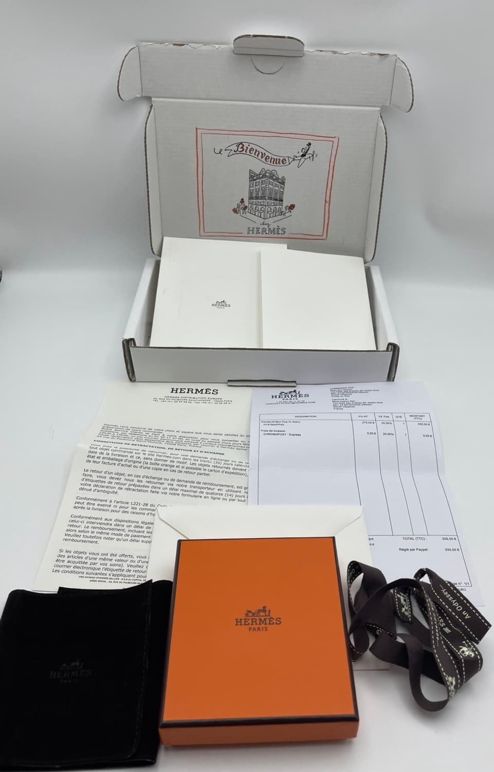 [새상품급] 에르메스 팝아슈 미니 화이트실버 목걸이 상품이미지3