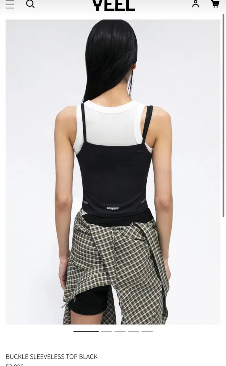 YEEL 버클 슬리브리스 블랙(새상품) 상품이미지2