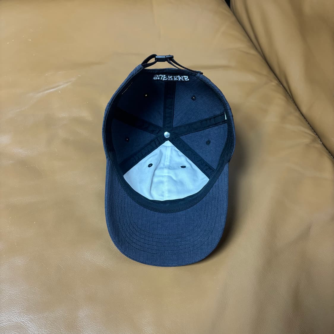 슈프림 23ss 코듀라 립스탑 블랙 S로고 6패널 볼캡 모자 Black 상품이미지7